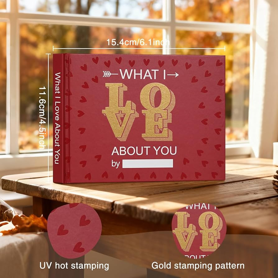 Artmag What I Love about You Book, Fill-in-the-Blank Love Journal Book for Couples Boyfriend Girl... | Amazon (US)