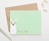 Cute Llama Thank You Cards with Envelopes (FLAT, Blank Inside), Llama Baby Shower Thank You Cards, G | Amazon (US)