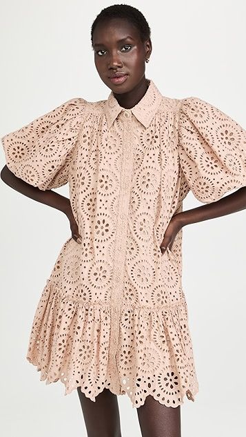 Eyelet Weave Smock Dress | Shopbop