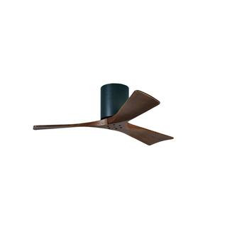 Atlas Irene 42 in. Indoor/Outdoor Matte Black Ceiling Fan with Remote Control and Wall Control IR... | The Home Depot