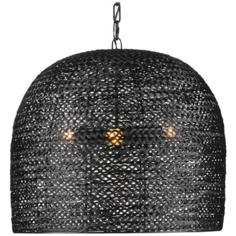 Piero Black Medium Pendant | Lamps Plus
