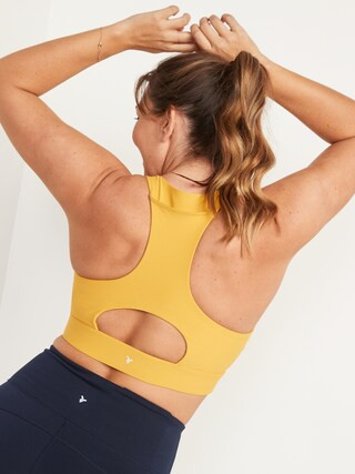Medium-Support PowerSoft Pocket Racerback Sports Bra for Women XS-XXL | Old Navy (US)