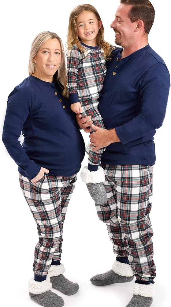 HonestBaby Family Matching Holiday Pajamas Organic Cotton for Men, Women, Kids, Toddlers, Baby Bo... | Amazon (US)