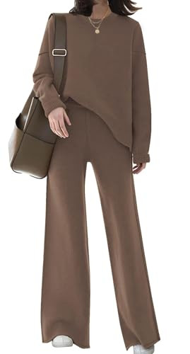 Womens Elegant Lounge Sets Knitted Sweater Set 2 Piece Outfits Loungewear | Amazon (US)