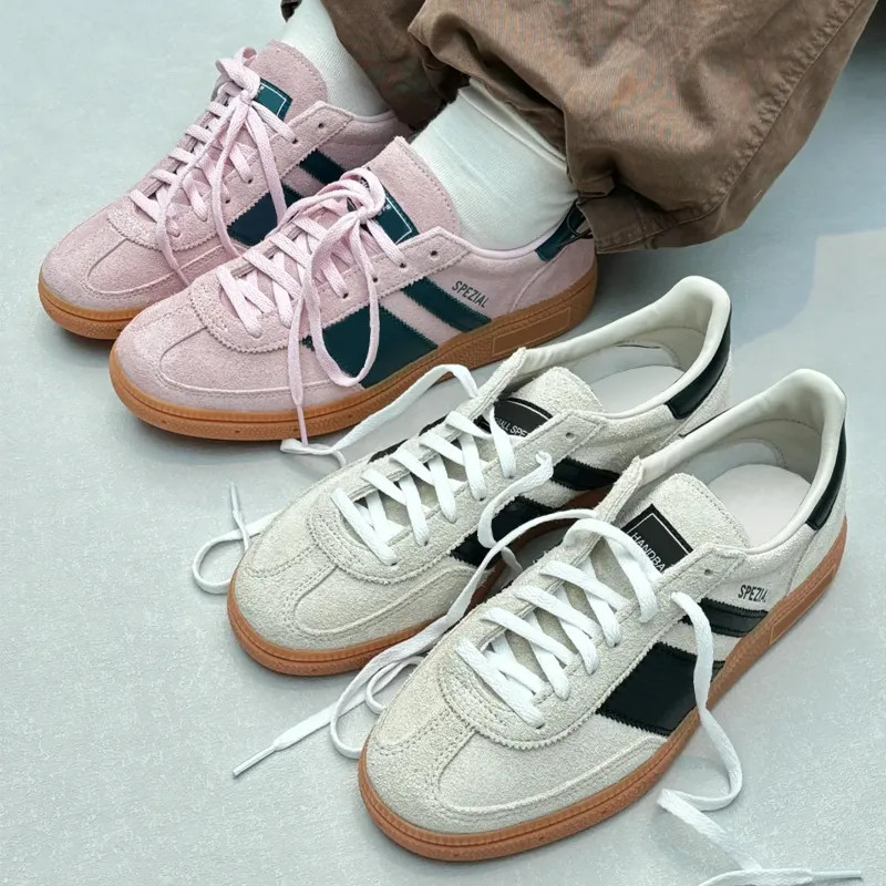 Designer Casual Shoes Three Stripes Gray Pink White Silver Core Black SPORTY Rich Designer Skate ... | DHGate