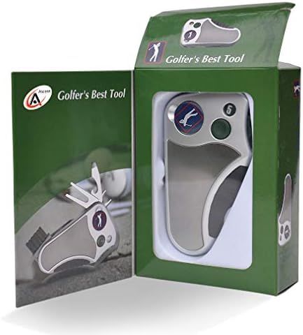 Golfer's Best Tool Golf Multitool All-IN-ONE - Stroke Counter, Divot Repair Tool, Brush, Ball Mar... | Amazon (US)