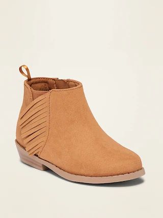 Faux-Suede Fringe Booties for Toddler Girls | Old Navy (US)