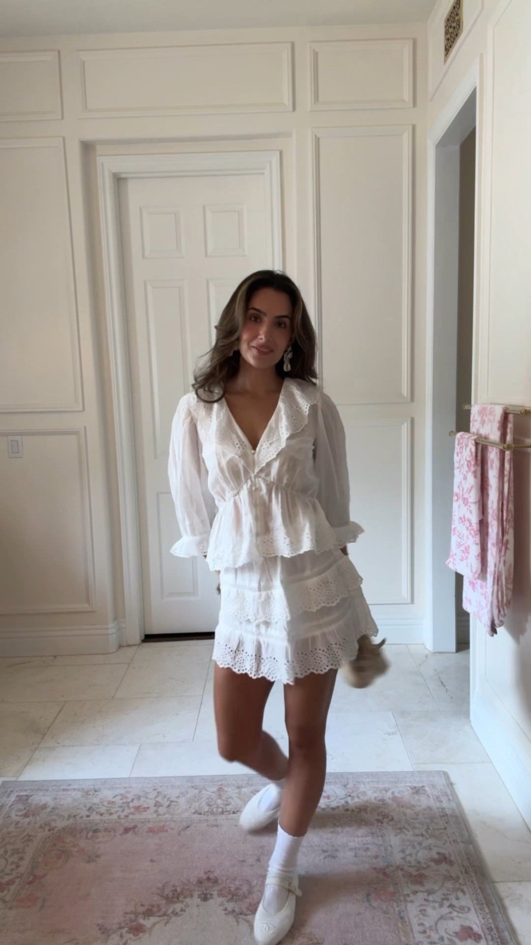 Wearing xs in the top and xxs skort 