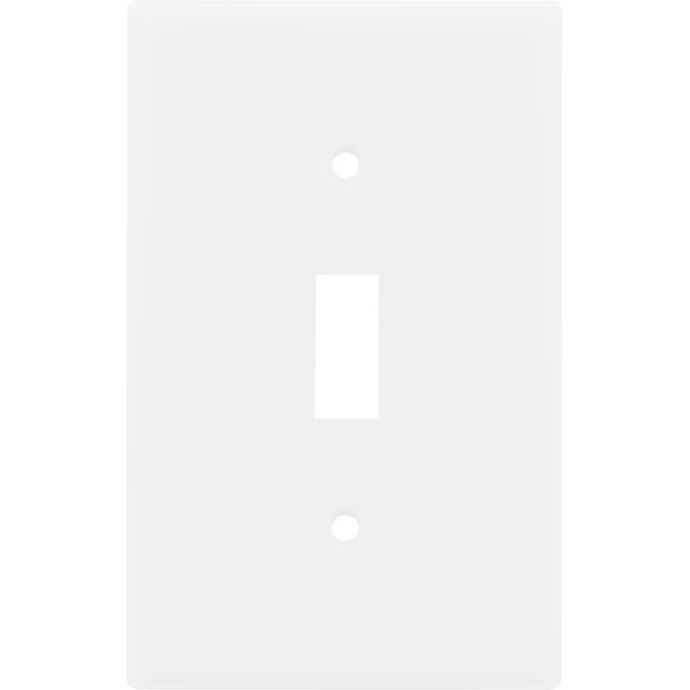 Hyper Tough Oversized Wallplate, Single Switch, White Nylon, 2.8in, 53150 | Walmart (US)