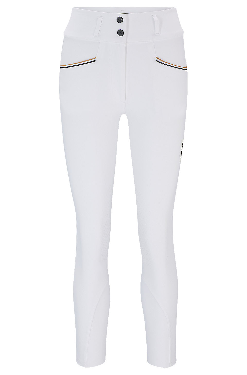 Equestrian high-waisted breeches with knee grip | Hugo Boss (UK)