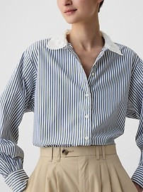 Gap × DÔEN Organic Cotton Eyelet Big Shirt | Gap (US)