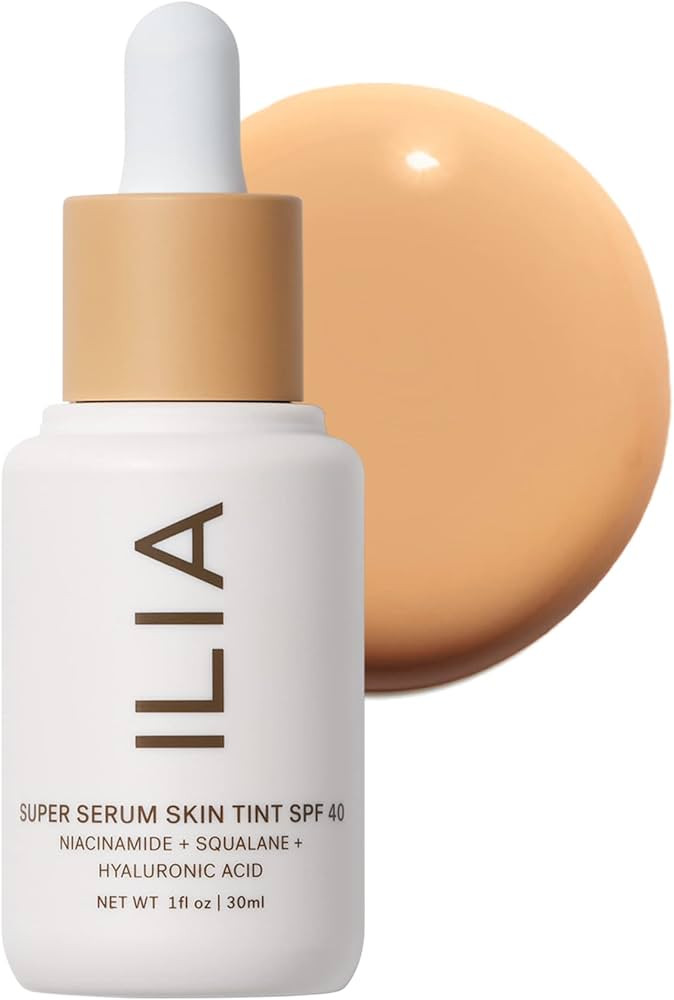 ILIA - Super Serum Skin Tint SPF 40 | Non-Comedogenic, Vegan, LIghtweight to Help Against Blue Li... | Amazon (US)