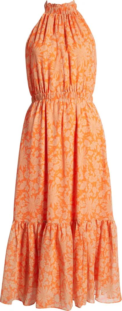 Chelsea28 Floral Print Halter Neck Maxi Dress | Nordstrom | Nordstrom