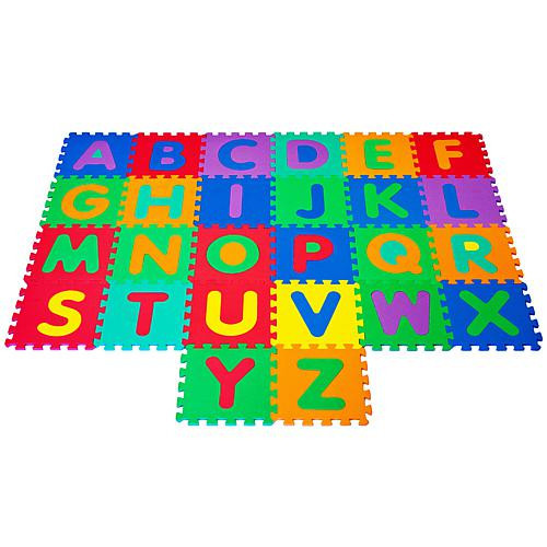 Hey!Play! Nontoxic Interlocking Foam Tile Play Mat with Letters | HSN