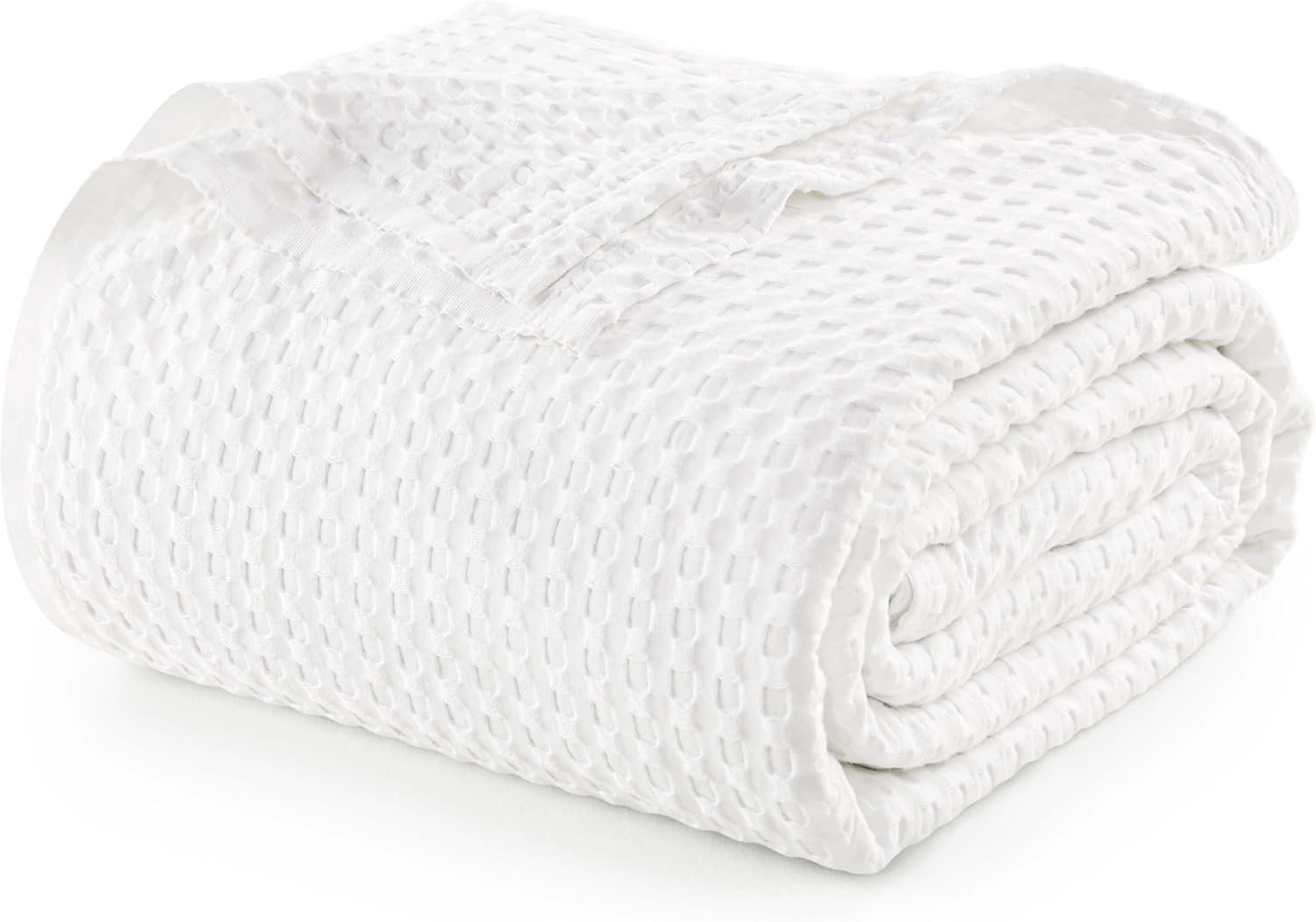 Utopia Bedding White 100% Cotton Waffle Blanket 300 GSM [Queen - 90x90 Inch] Soft Lightweight Bre... | Amazon (US)