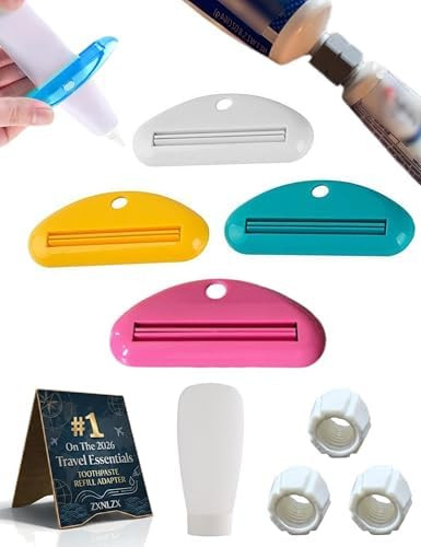 Toothpaste Refill Adapter, No Leak Fast Transfer Kit Size Tubes Universal Compatible with Major I... | Amazon (US)