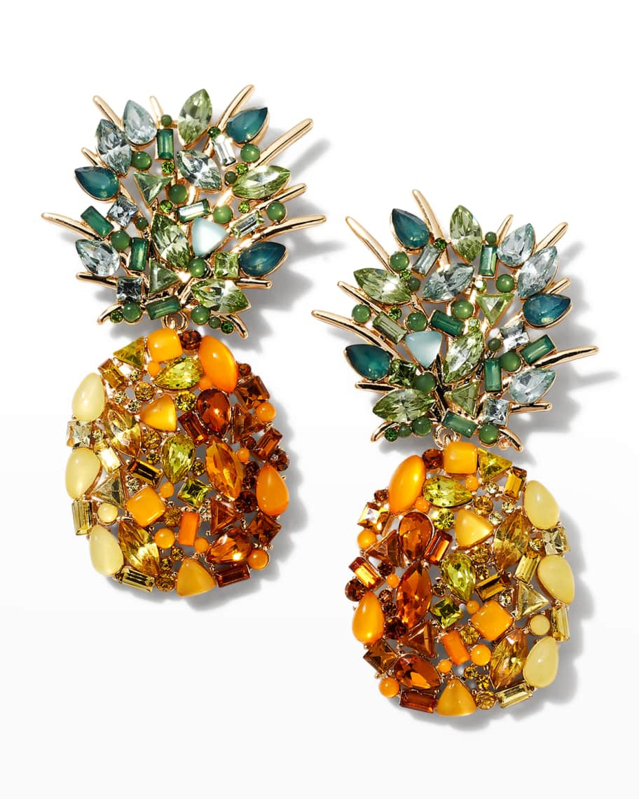 BaubleBar Fine-Apple Earrings | Neiman Marcus