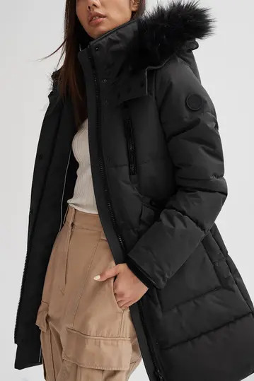 Meg Faux Fur Trim Parka Coat | Nordstrom Rack