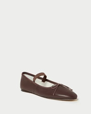 Leonie Chocolate Ballet Flat | Loeffler Randall