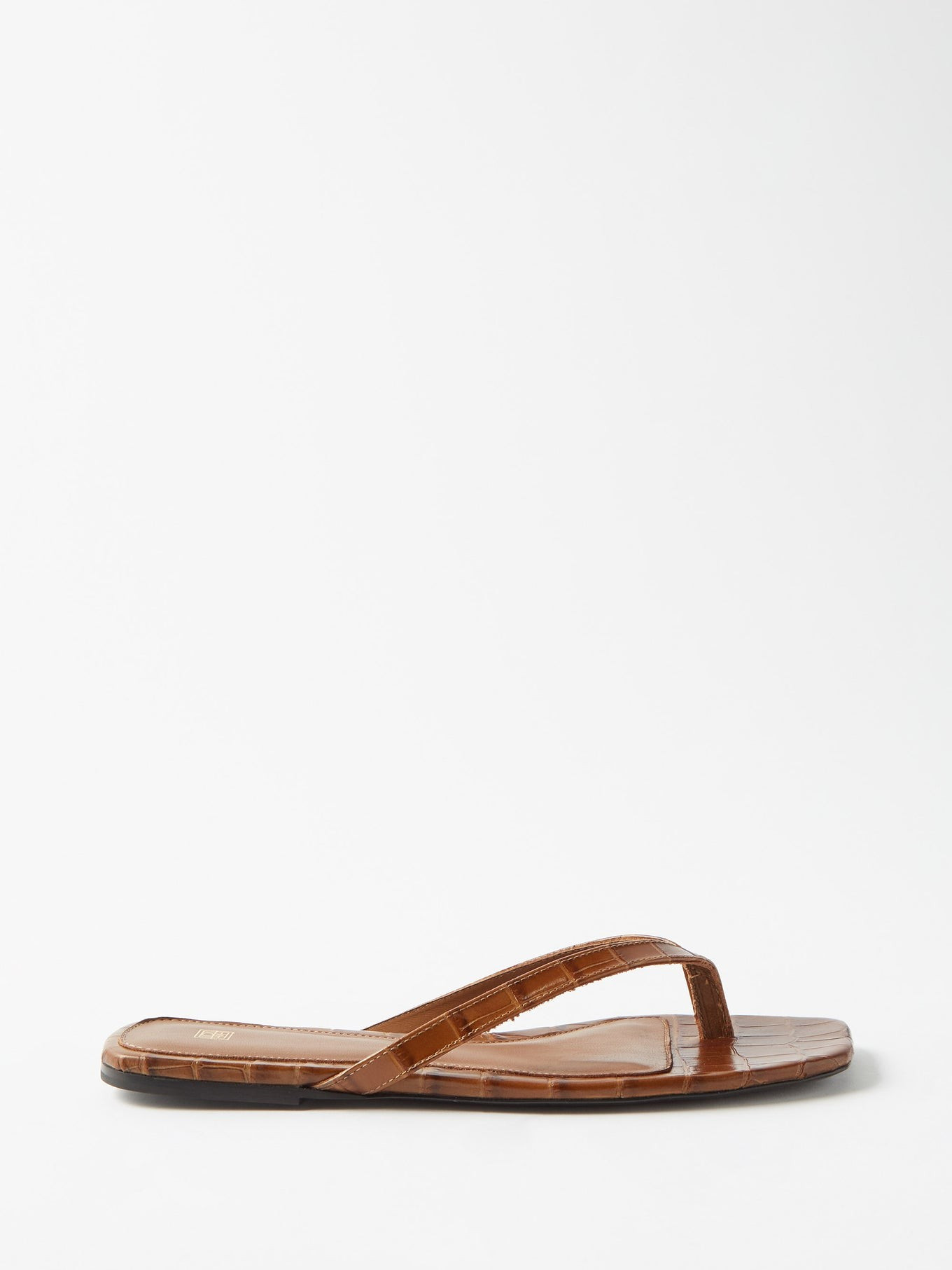 The Flip Flop croc-effect leather sandals | Toteme | Matches (US)