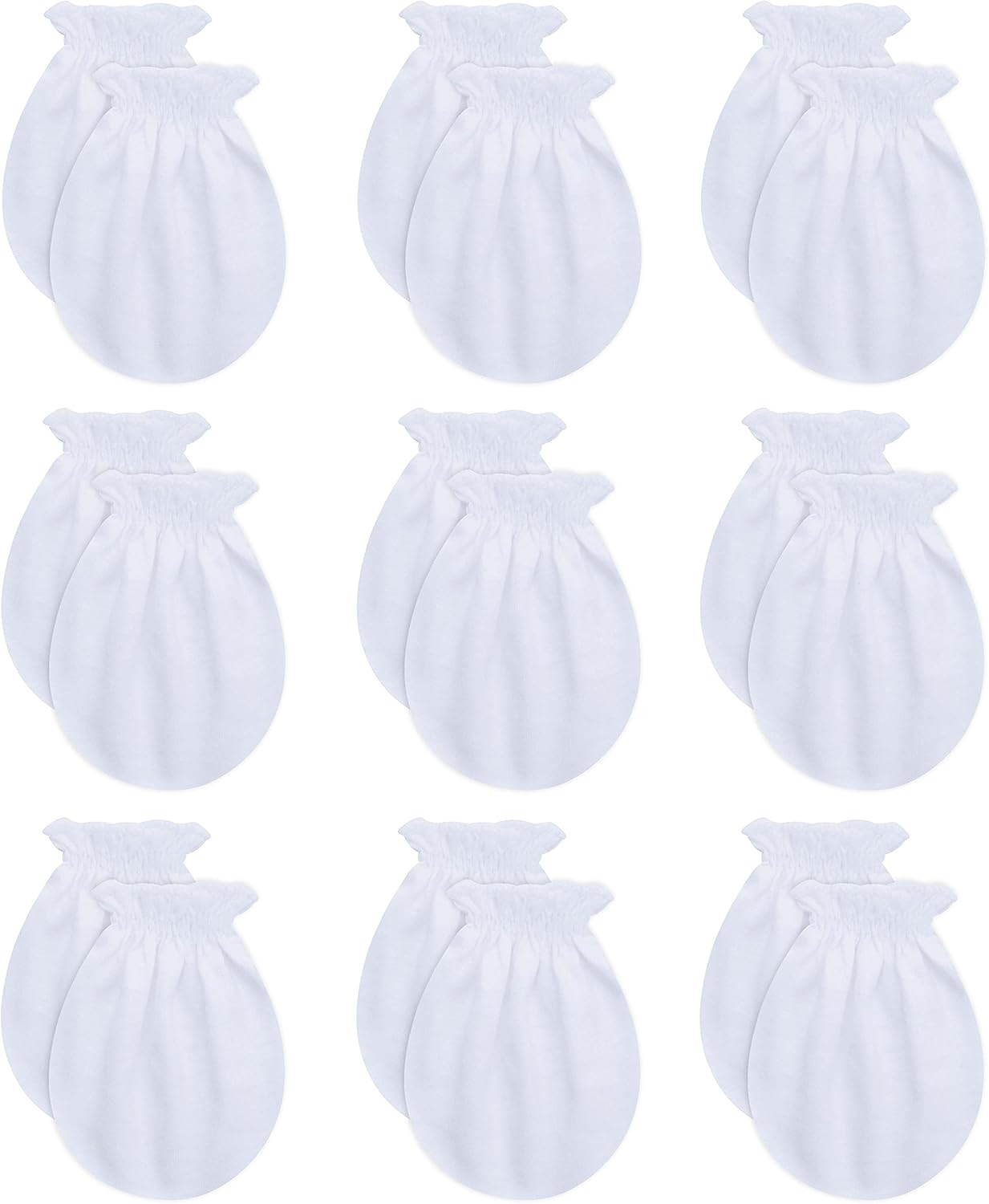 RATIVE Newborn Baby Cotton Gloves No Scratch Mittens For 0-6 Months Boys Girls | Amazon (US)
