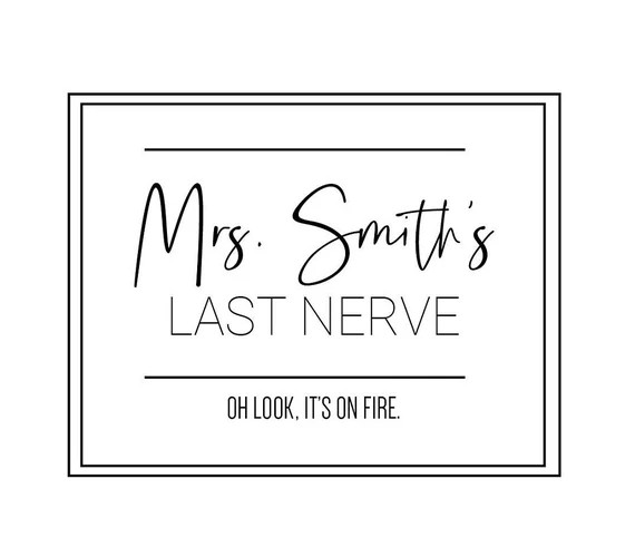 LABEL ONLY - Customizable Candle Label // Candle Sticker // Funny Teacher Gift // Funny Gift for ... | Etsy (US)