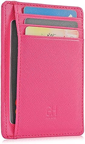 Slim RFID Blocking Card Holder Minimalist Leather Front Pocket Wallet for Women | Amazon (US)