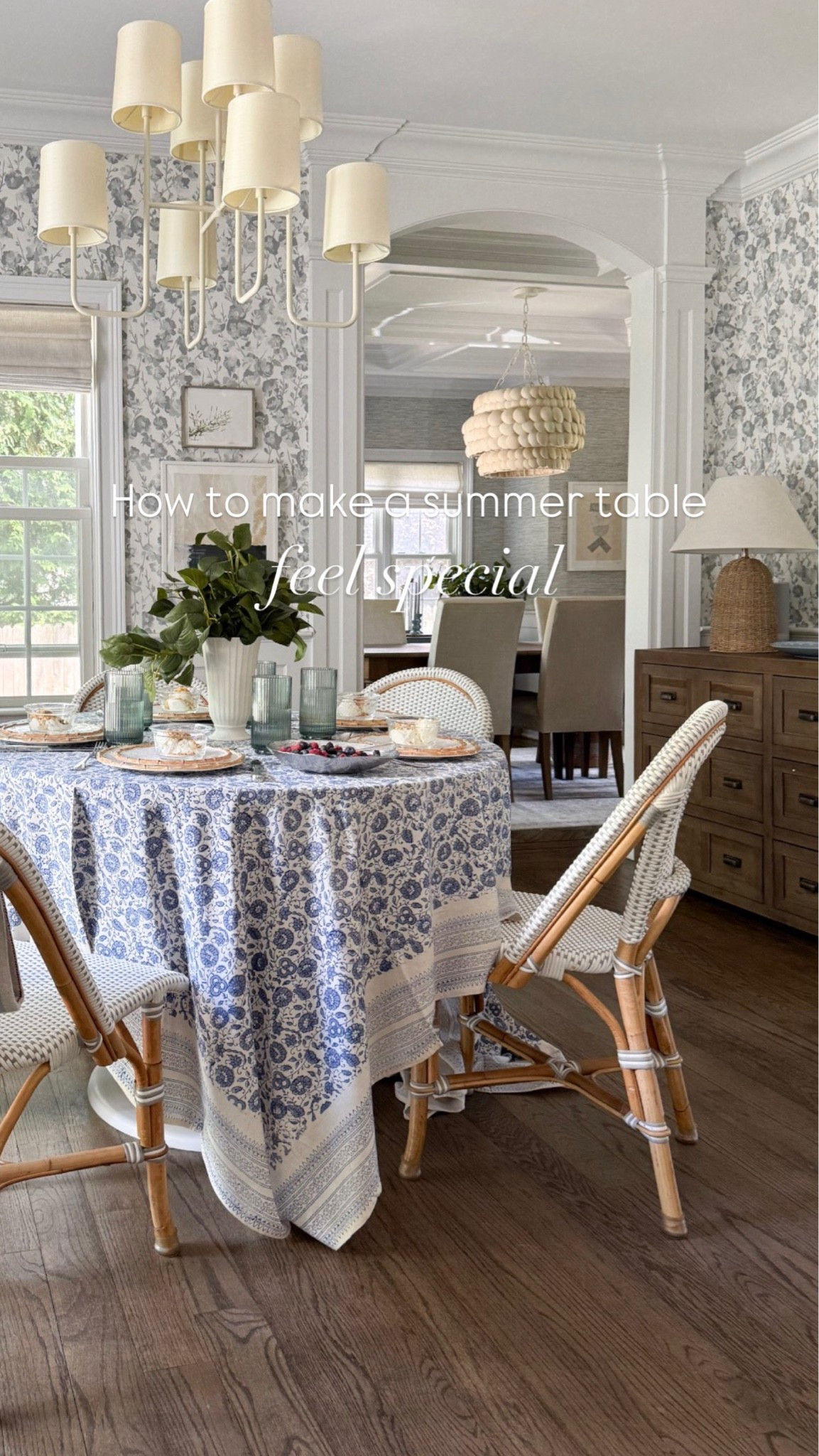 Summer entertaining made easy! It doesn’t take much to make a meal feel special. My top tip? Add a gorgeous tablecloth! Even draped over a folding table, the right tablecloth can make a meal feel extraordinary. Later in seasonal dinnerware (I love these bamboo plates!), drinking glasses that you don’t mind guests bringing outdoors, and a pop of greenery in pretty vases. Linking some favorites pieces to get you started!!

#LTKSeasonal #LTKHome #LTKdayinmylife