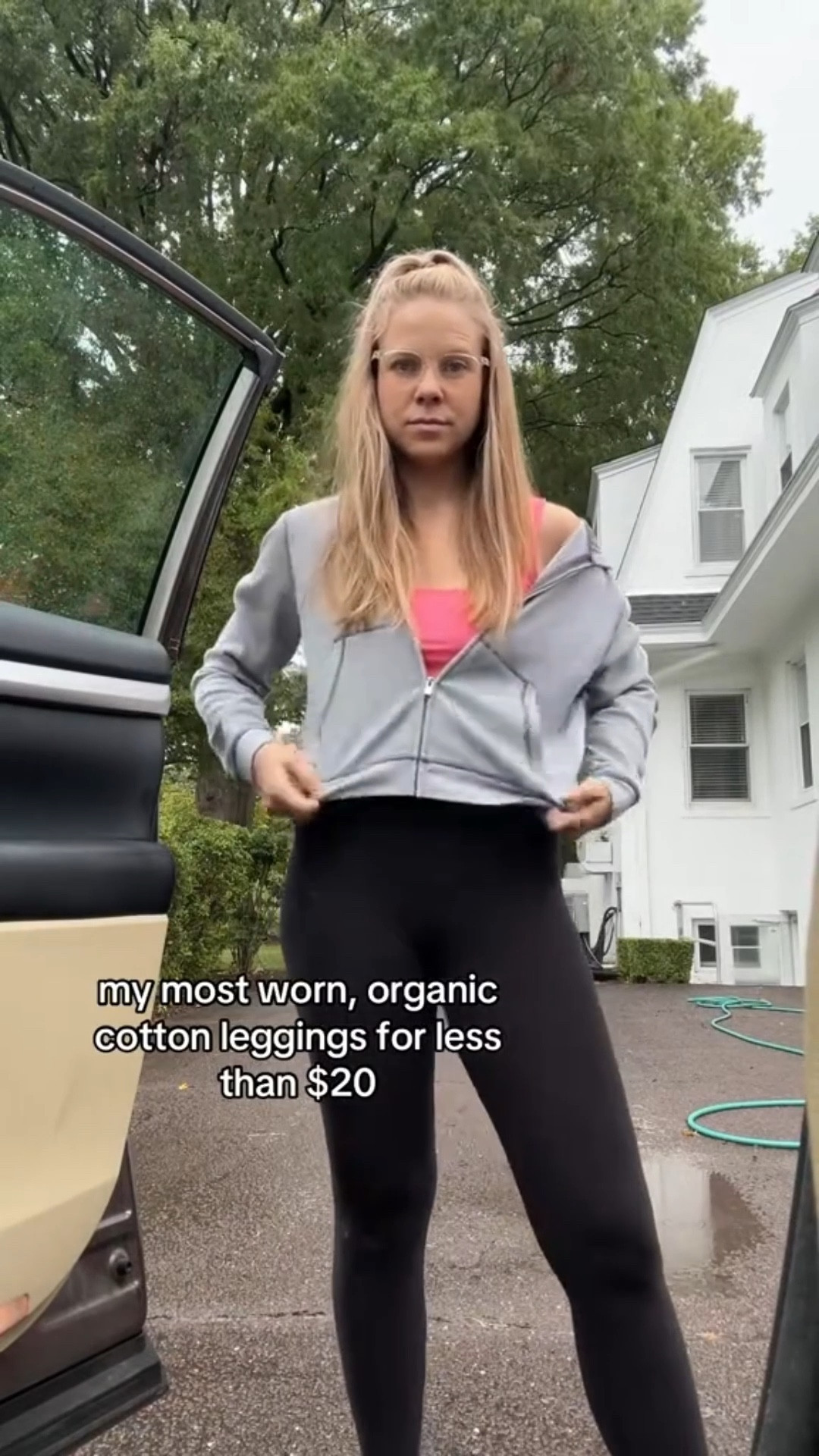 Sporty, bold, and comfy — today’s look is all about balance. I paired my neutral platform Nikes with classic black leggings for that everyday athleisure vibe, then added a pop of color with a hot pink bralette and layered on a cropped zip hoodie. This outfit is perfect for casual errands, a workout, or just living in leggings like we all do. Neutral sneakers, bold bralette, and comfy layers make it easy to feel stylish and put together without trying too hard. 

#LTKActive #LTKSeasonal