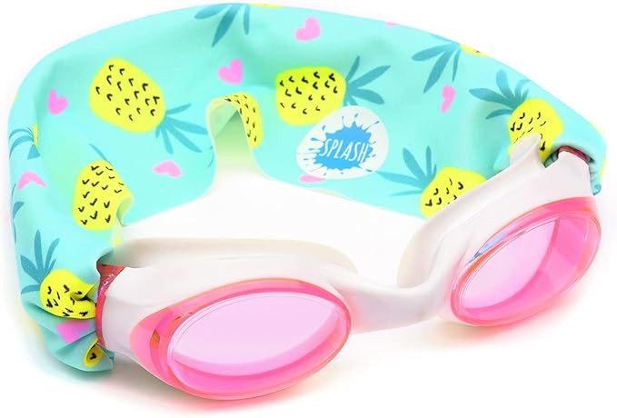 Splash Place SWIM GOGGLES with Fabric Strap - Adult & Kids Swim Goggles - PINKS & PURPLES | Amazon (US)