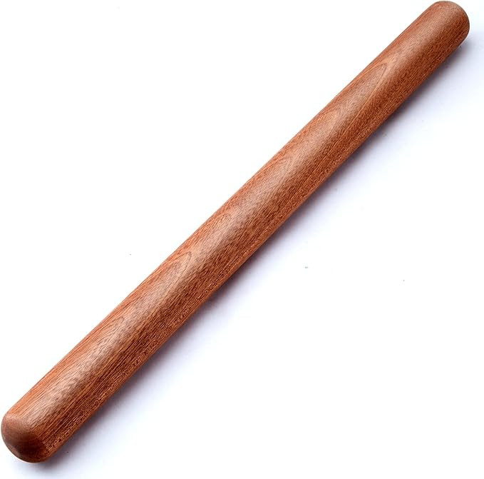 Aisoso French Rolling Pin, 17.7 Inches Wood Rolling Pin for Baking Extra Long Thickened, Classic ... | Amazon (US)