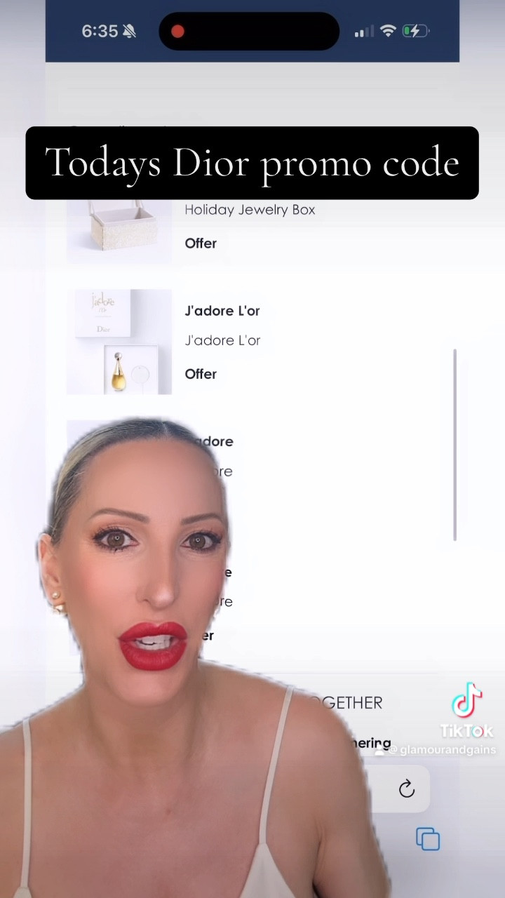 Use this Dior promo code for a J’adore gift with purchase while shopping for your Dior holiday gifts 🎁 While supplies last.

#LTKHoliday #LTKGiftGuide #LTKbeauty