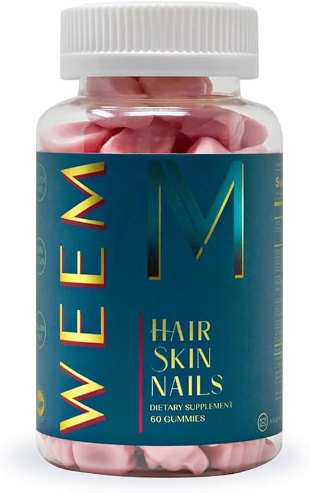 WEEM Hair Skin and Nails Gummies - Supports Healthy Hair - Vegan biotin Vitamins for Women & Men ... | Amazon (US)