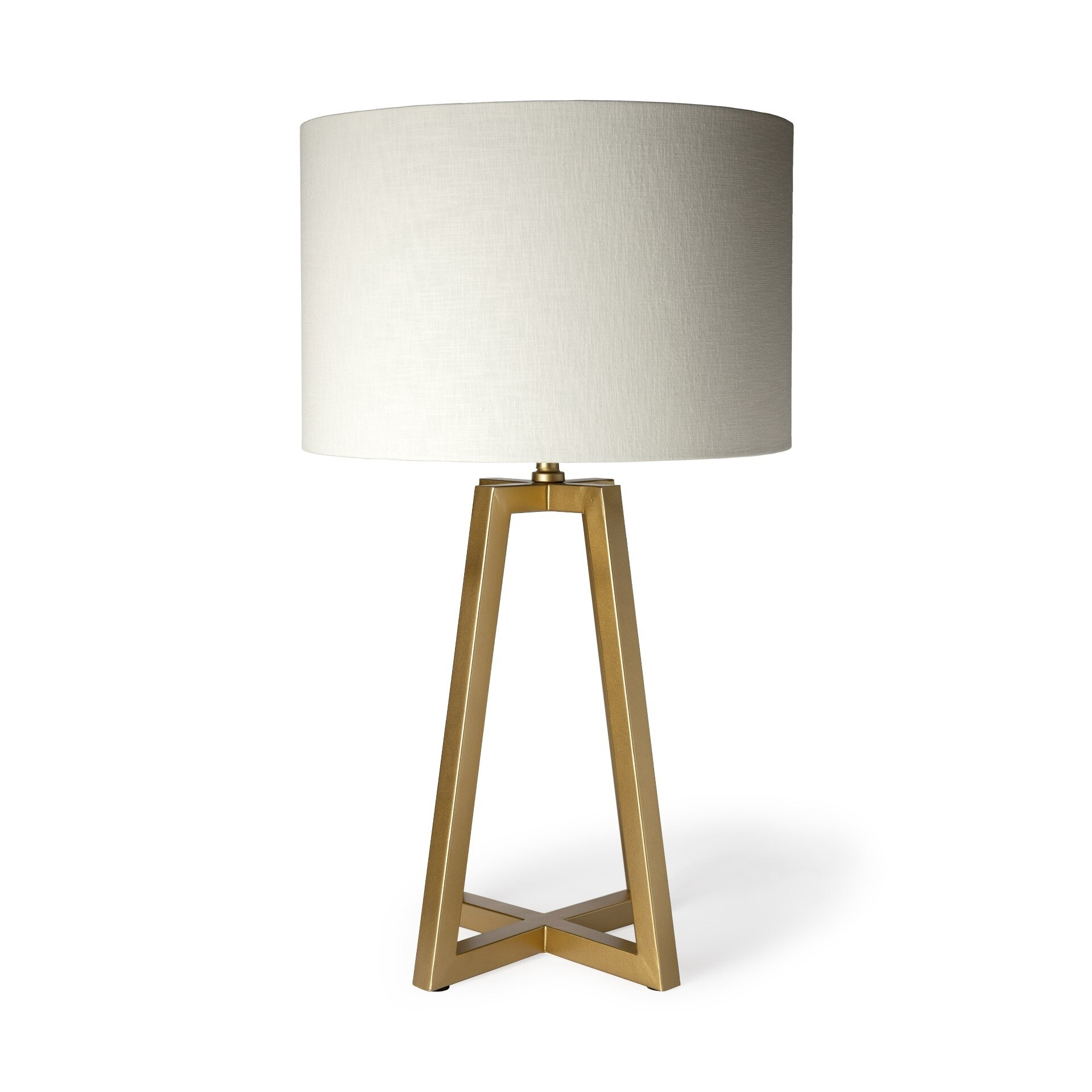 Metallic Gold Tone Geometric Table Lamp | Bed Bath & Beyond