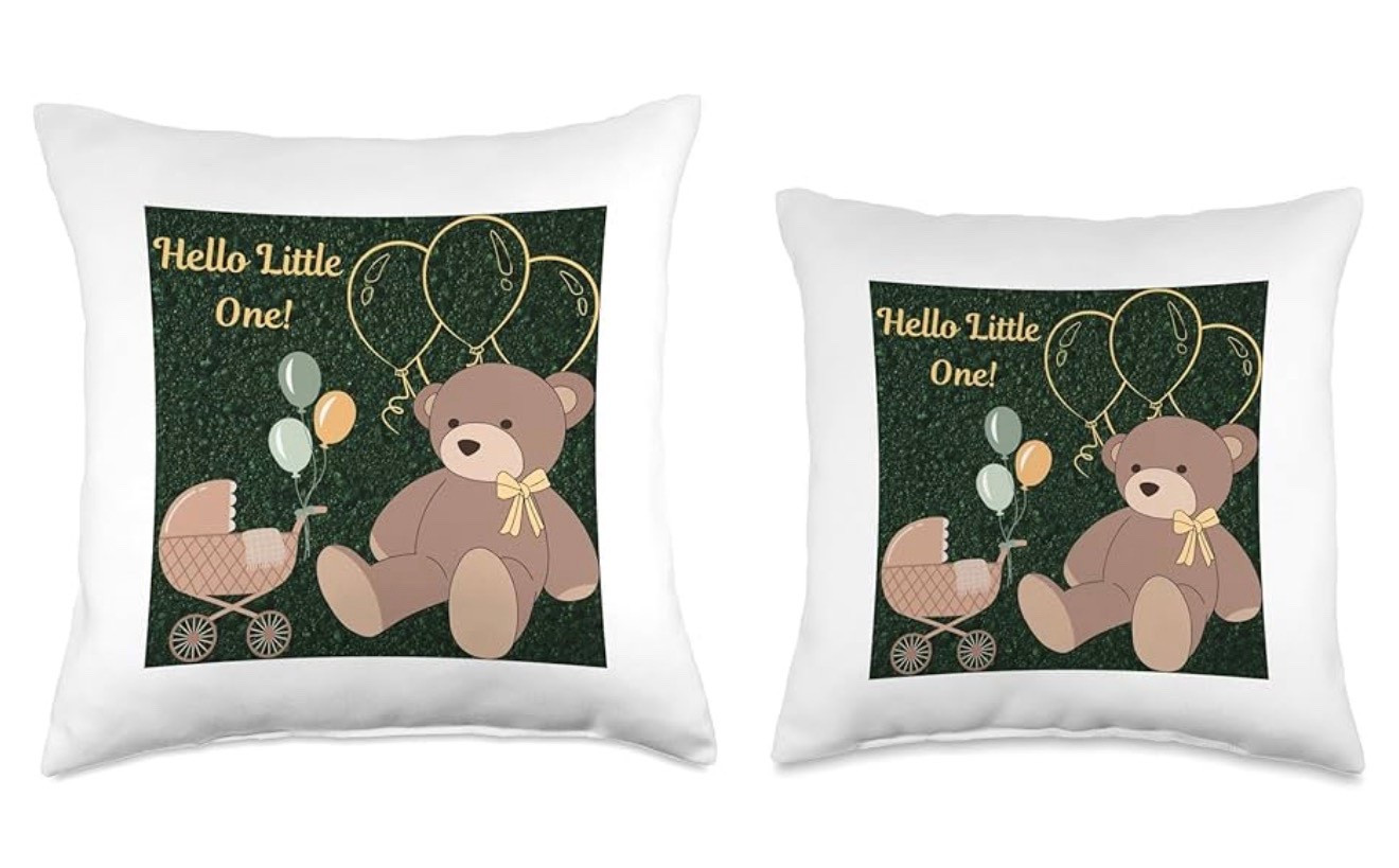 Hello Little One Throw pillow for welcoming  babies! 👼🏻🤰🏻
Can be used for decoration, parties, kid's room, new mom's giveaways, etc. 

#LTKGiftGuide #LTKBaby #LTKParties