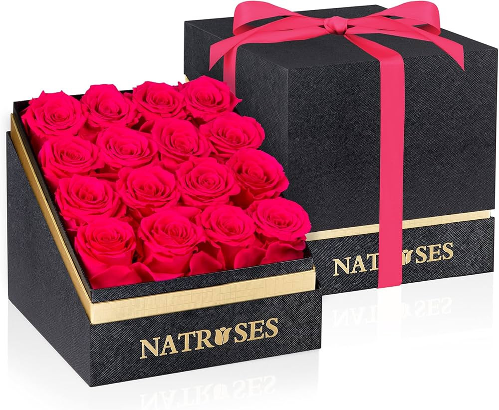 NATROSES Forever Preserved Roses in a Box, 100% Real Roses That Last Up to 3 Years, Flowers for D... | Amazon (US)