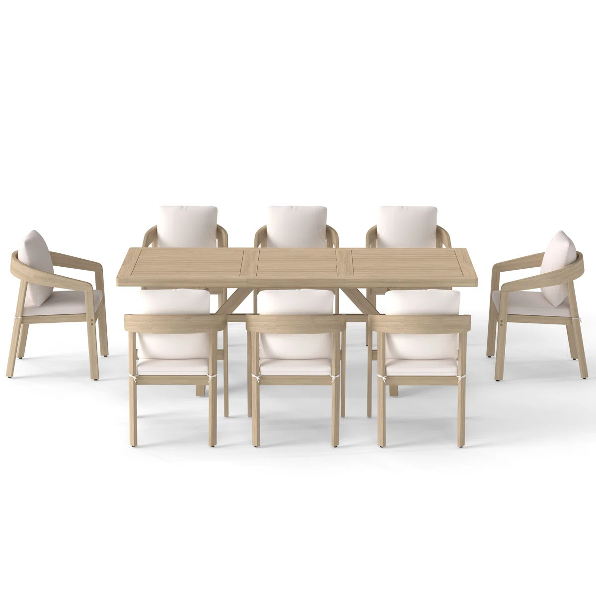 Outdoor 8-person Dining Set With Cushions | Wayfair North America