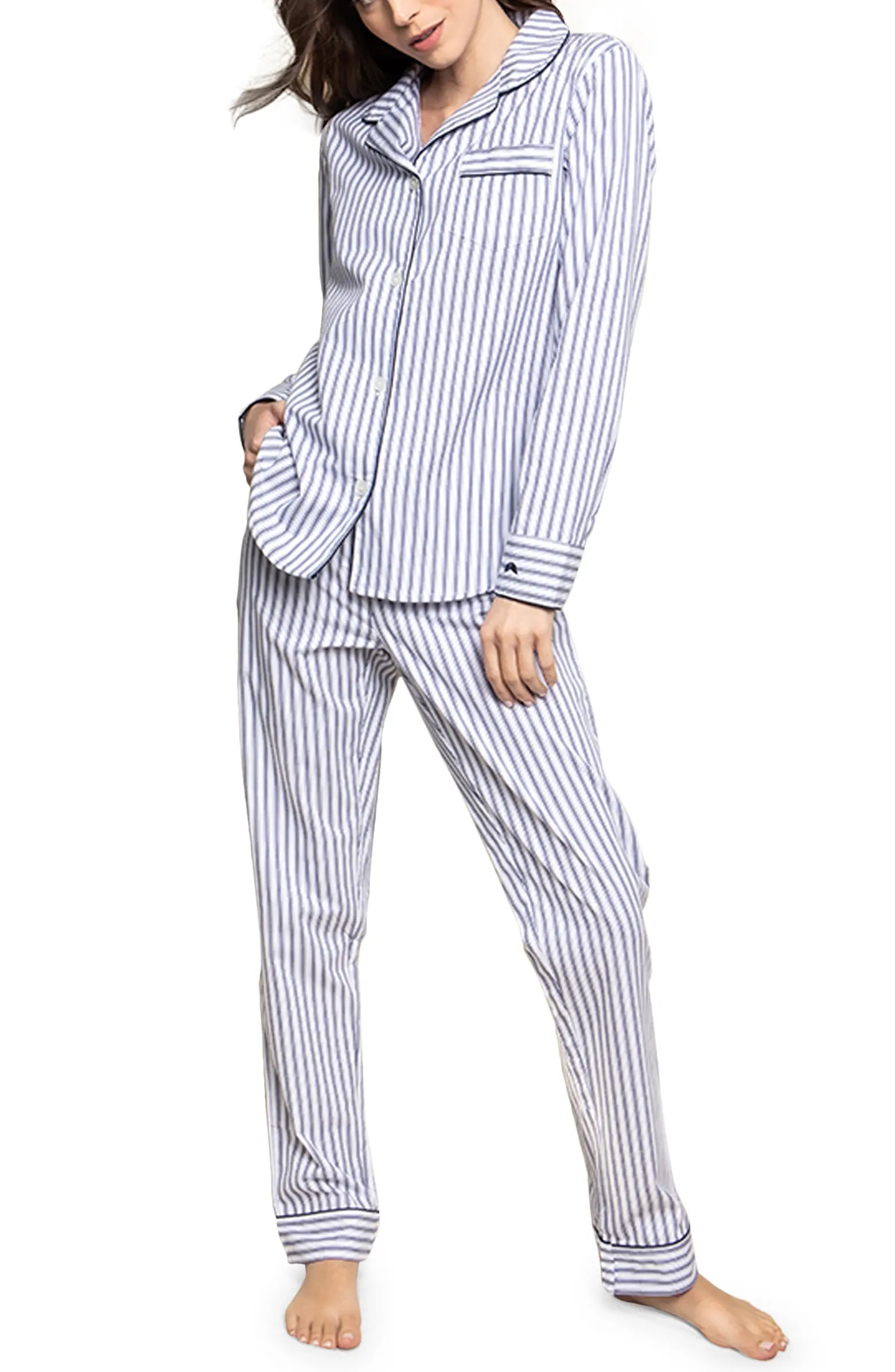 French Ticking Stripe Pajamas | Nordstrom
