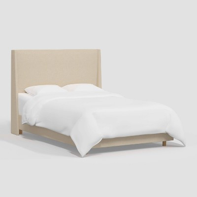 Full Encino Fully Upholstered Bed Linen - Threshold™ designed with Studio McGee: Pine & Metal Frame, Wingback Headboard | Target