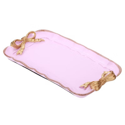 Unique Bargains Rectangle Resin Vintage Desk Organizing Jewelry Storage Trays Purple | Target