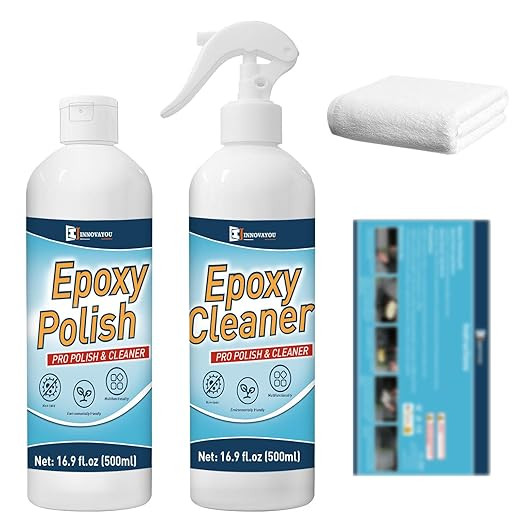 Resin Polishing Kit, Removes Scratches & Scuffs Epoxy Polish 16oz and Cleaner 16oz, for Epoxy, Me... | Amazon (US)