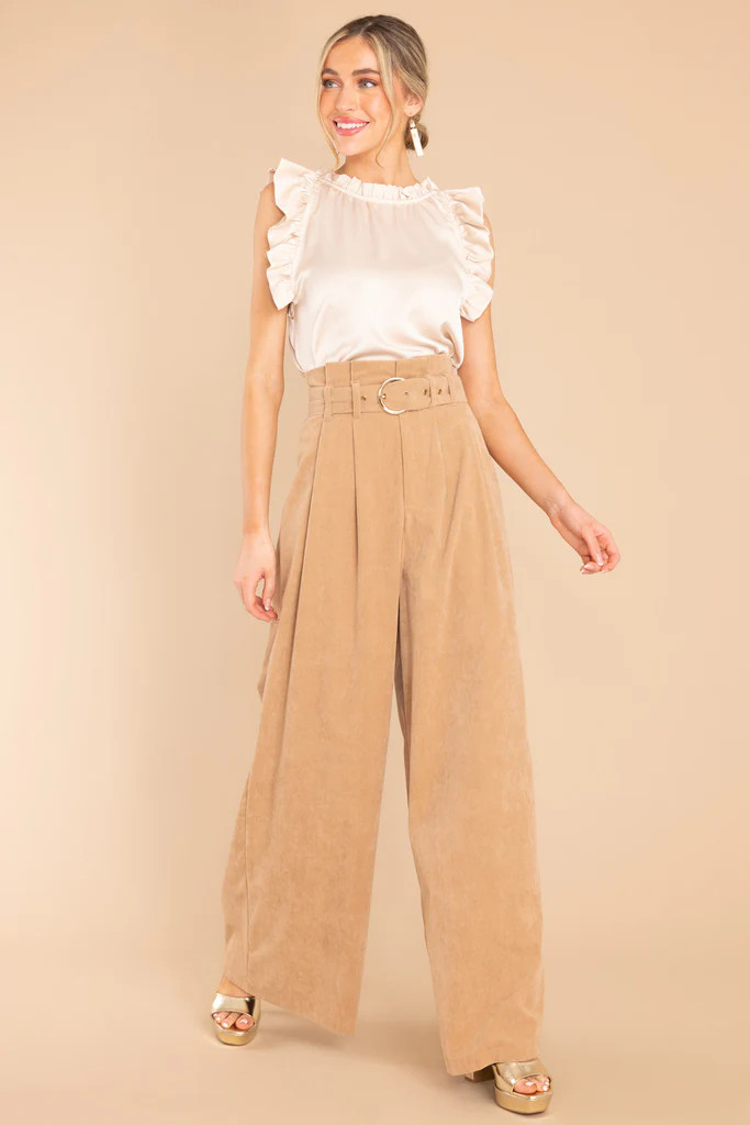 To The Square Champagne Top | Red Dress 