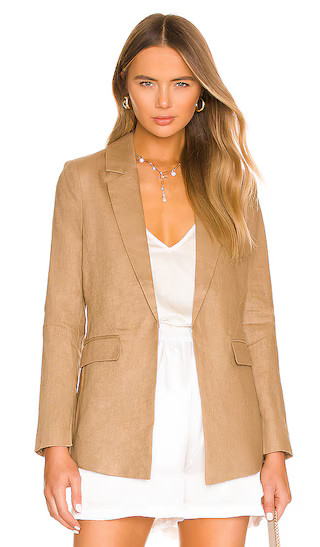 Blake Linen Blazer in Tobacco | Revolve Clothing (Global)