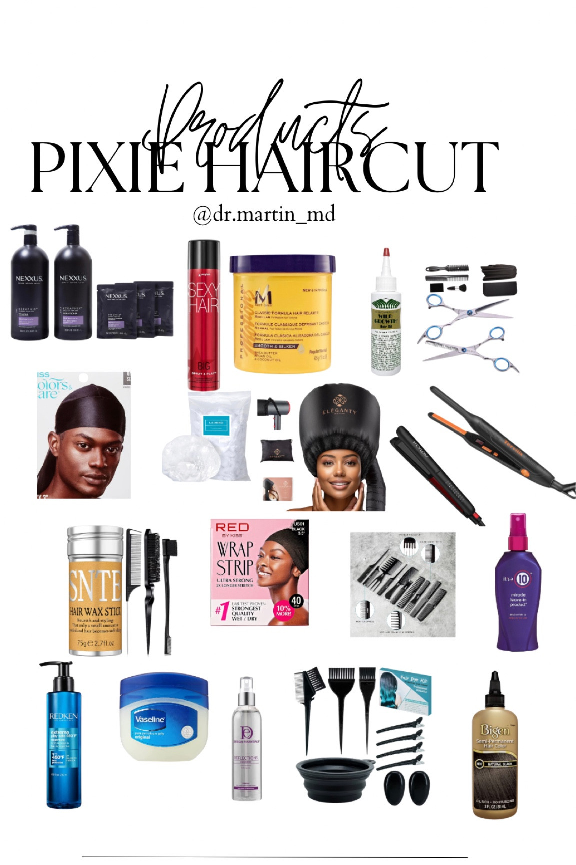 All of the products (plus) I use on my hair regularly for my pixie up keep and maintenance! 

#PixieHair #PixieCut #PixieMaintenance #AmazonFinds #BlackHair #BlackHairCare

#LTKfindsunder50 #LTKbeauty #LTKstyletip