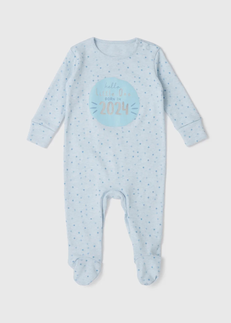 Baby Blue Born In 2024 Sleepsuit (Tiny Baby-6mths) - Tiny Baby | Matalan (UK)
