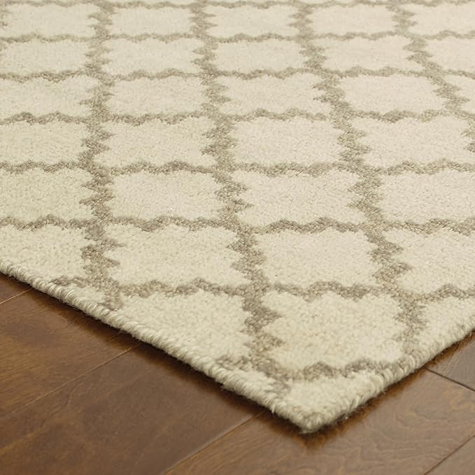 Tommy Bahama Maddox Beige/Stone Wool Area Rug (5'x8') - 5' x 8' | Amazon (US)