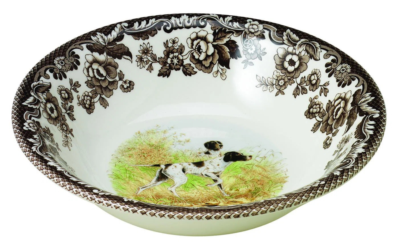 Spode Woodland Dogs Ascot Cereal Bowl 8" Pointer | Wayfair North America
