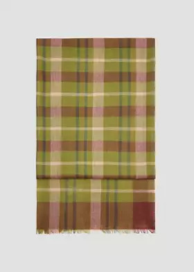 100% wool checked scarf | Mango (US/MX/AU)