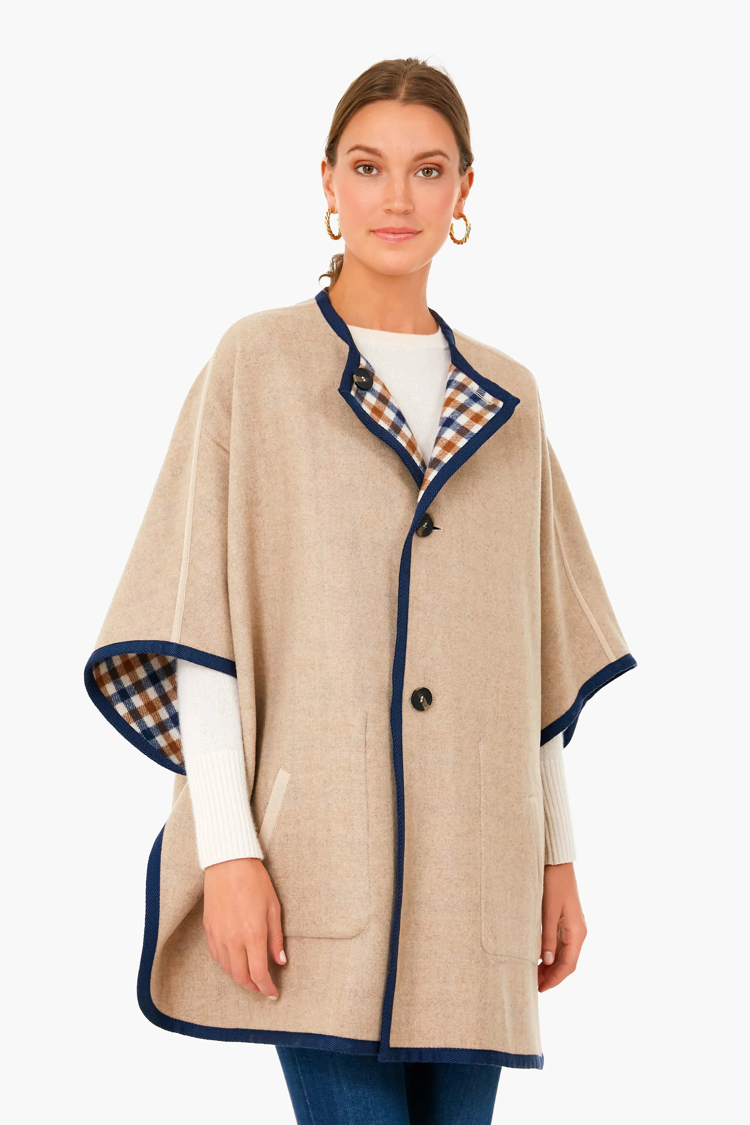 Camel Fieno Reversible Poncho | Tuckernuck (US)