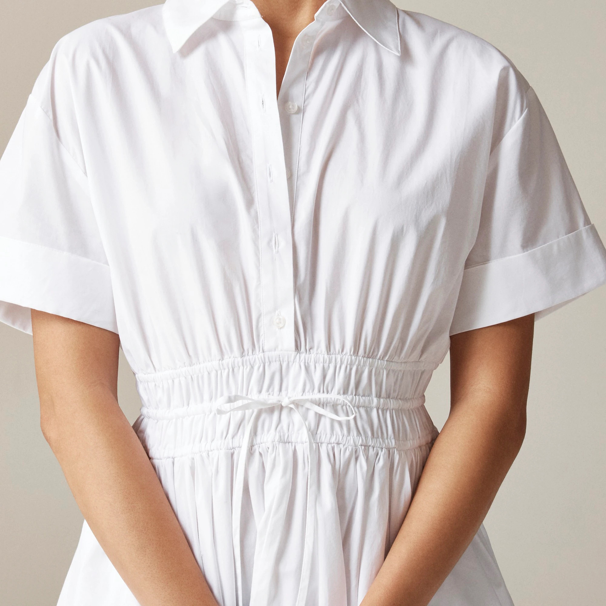 Elena mini shirtdress in cotton poplin | J. Crew US